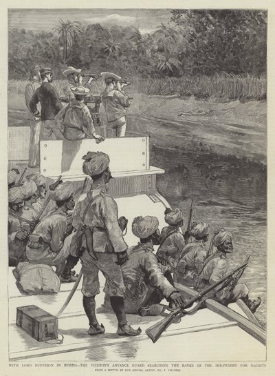 With Lord Dufferin in Burma, the Viceroy